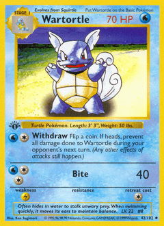 Wartortle 42/102 — Base