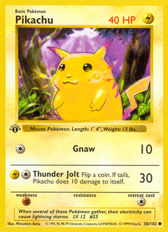 Pikachu 58/102 — Base