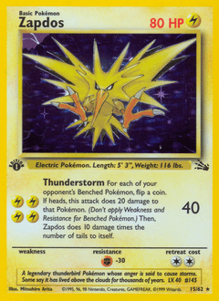 Zapdos 15/62 — Fossil