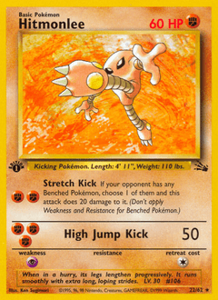 Hitmonlee 22/62 — Fossil
