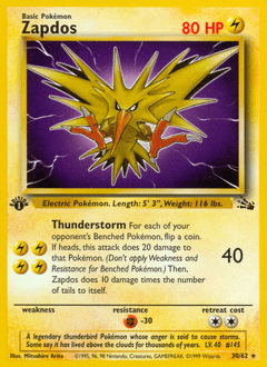 Zapdos 30/62 — Fossil
