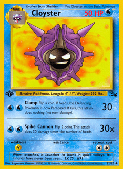 Cloyster 32/62 — Fossil