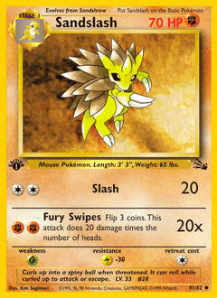 Sandslash 41/62 — Fossil