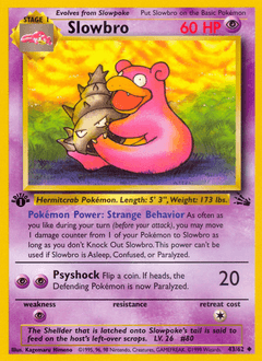 Slowbro 43/62 — Fossil