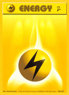 Lightning Energy 128/130 — Base Set 2
