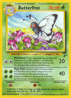 Butterfree 34/130 — Base Set 2