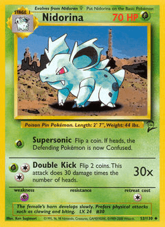 Nidorina 53/130 — Base Set 2
