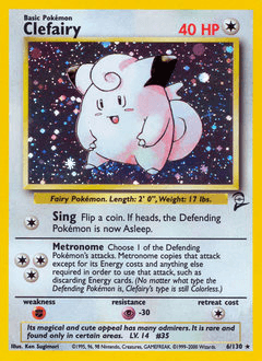 Clefairy 6/130 — Base Set 2