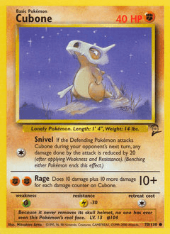 Cubone 70/130 — Base Set 2