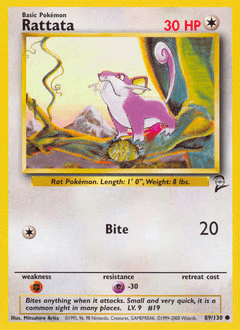 Rattata 89/130 — Base Set 2