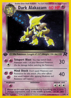 Dark Alakazam 1/82 — Team Rocket