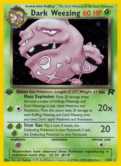 Dark Weezing 14/82 — Team Rocket