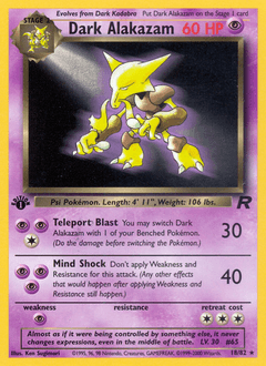 Dark Alakazam 18/82 — Team Rocket