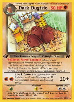 Dark Dugtrio 23/82 — Team Rocket
