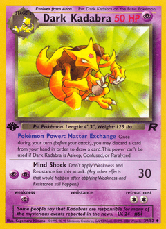 Dark Kadabra 39/82 — Team Rocket