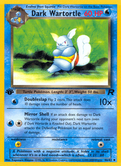 Dark Wartortle 46/82 — Team Rocket