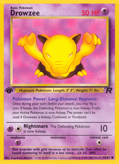 Drowzee 54/82 — Team Rocket