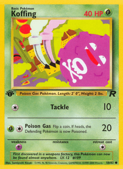Koffing 58/82 — Team Rocket