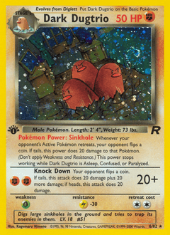 Dark Dugtrio 6/82 — Team Rocket