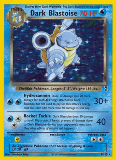 Dark Blastoise 4/110 — Legendary Collection