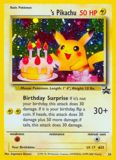 _____'s Pikachu 24/53 — Wizards Black Star Promos