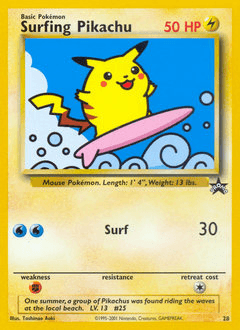 Surfing Pikachu 28/53 — Wizards Black Star Promos