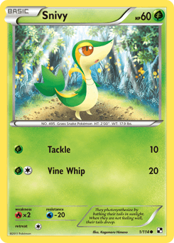 Snivy 1/114 — Black & White
