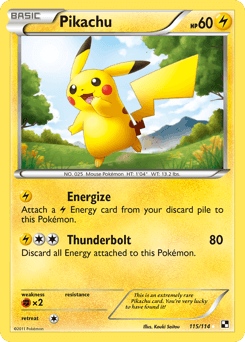 Pikachu 115/114 — Black & White
