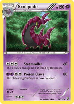 Scolipede 54/114 — Black & White