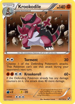 Krookodile 65/114 — Black & White