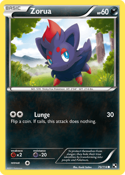 Zorua 70/114 — Black & White
