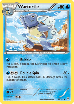 Wartortle 15/101 — Plasma Blast