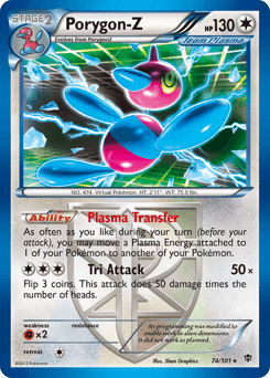 Porygon-Z 74/101 — Plasma Blast