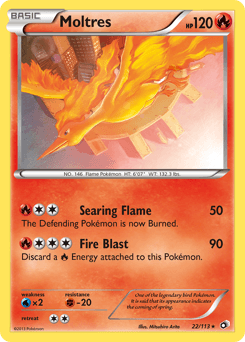 Moltres 22/113 — Legendary Treasures
