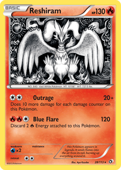 Reshiram 28/113 — Legendary Treasures