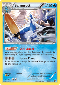 Samurott 39/113 — Legendary Treasures