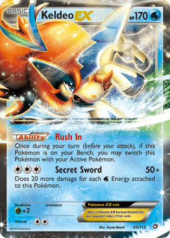 Keldeo-EX 45/113 — Legendary Treasures