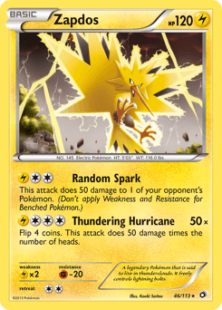 Zapdos 46/113 — Legendary Treasures