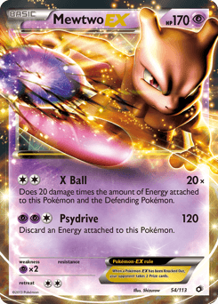 Mewtwo-EX 54/113 — Legendary Treasures