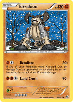 Terrakion 84/113 — Legendary Treasures