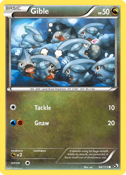 Gible 94/113 — Legendary Treasures