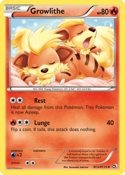 Growlithe RC4/113 — Legendary Treasures