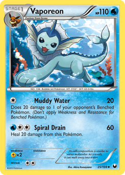 Vaporeon 25/108 — Dark Explorers