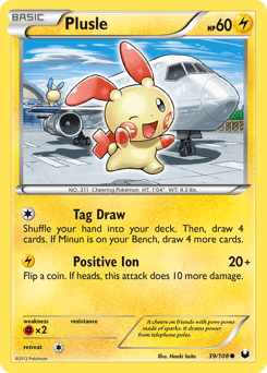 Plusle 39/108 — Dark Explorers