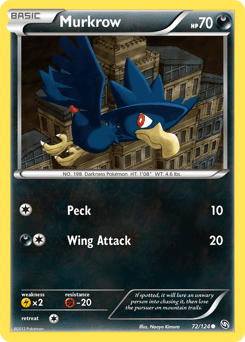 Murkrow 72/124 — Dragons Exalted