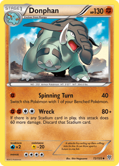 Donphan 72/135 — Plasma Storm