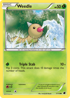 Weedle 1/116 — Plasma Freeze