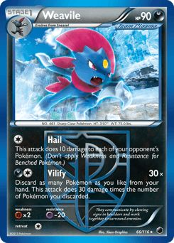 Weavile 66/116 — Plasma Freeze