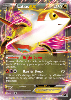 Latias-EX 85/116 — Plasma Freeze
