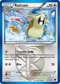 Raticate 88/116 — Plasma Freeze
